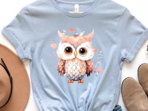 Cute Baby Owl T-Shirt - View 5