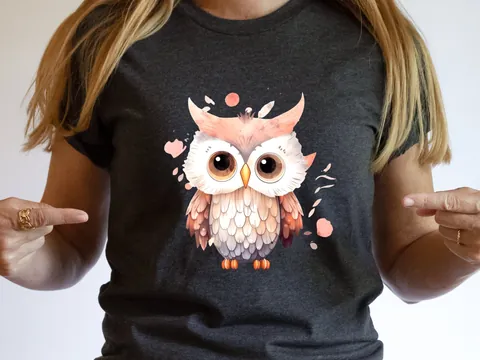 Cute Baby Owl T-Shirt - View 7