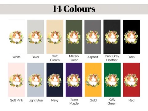Guinea Pig T-Shirt – Floral Crown - View 9