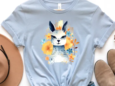 Llama T-Shirt – Boho Watercolour - View 5