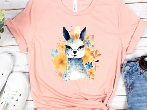 Llama T-Shirt – Boho Watercolour - View 7
