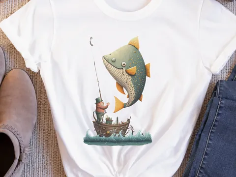 Funny Fishing Shirt for Women