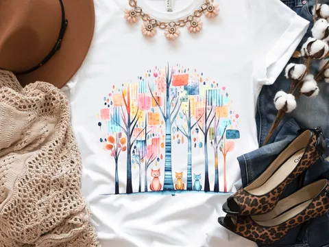Abstract Cats Shirt - View 4