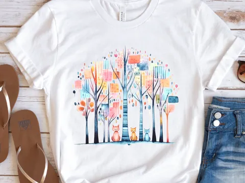 Abstract Cats Shirt