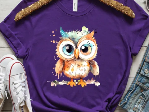 Fluffy Boho Owl T-Shirt - View 5