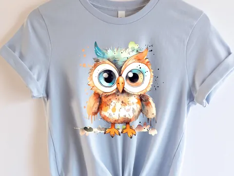 Fluffy Boho Owl T-Shirt - View 2