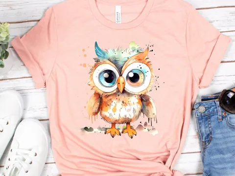 Fluffy Boho Owl T-Shirt - View 8
