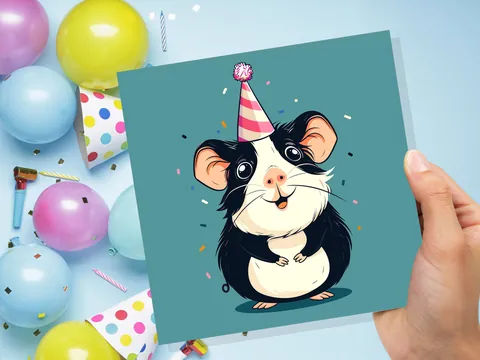 Guinea Pig Birthday Card - View 8