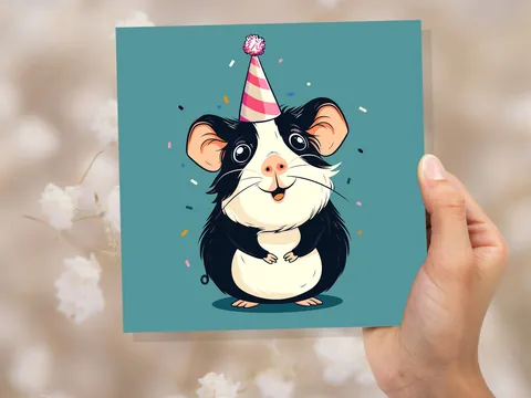 Guinea Pig Birthday Card - View 9