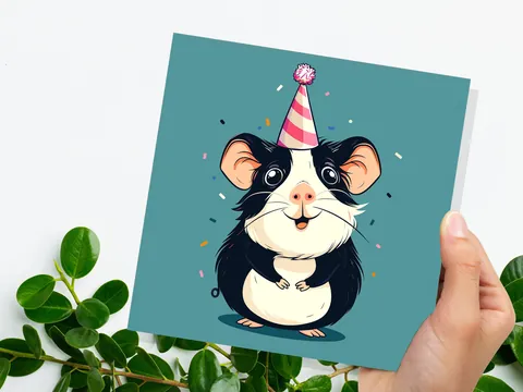 Guinea Pig Birthday Card - View 7