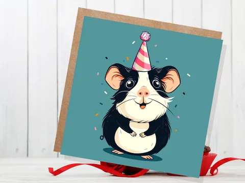 Guinea Pig Birthday Card - View 3