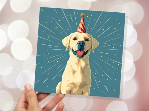 Labrador Birthday Card - View 2
