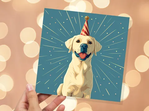 Labrador Birthday Card - View 5
