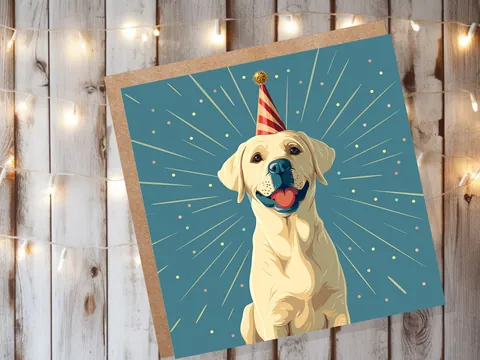 Labrador Birthday Card - View 4