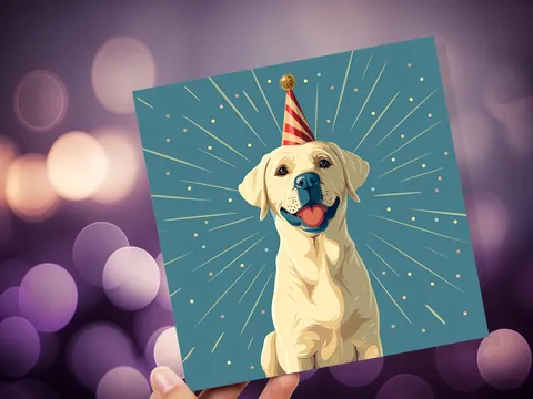 Labrador Birthday Card - View 6