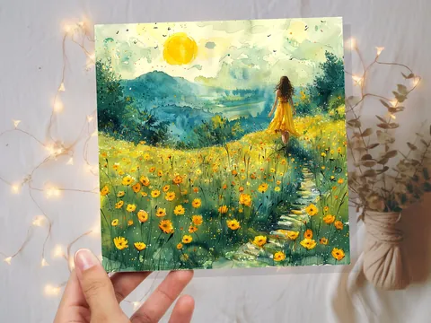 Summer Meadow Card - View 5