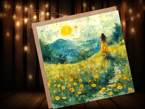 Summer Meadow Card - View 4