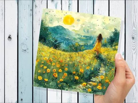 Summer Meadow Card - View 8