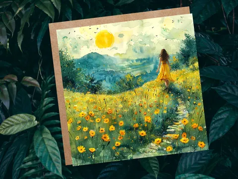 Summer Meadow Card - View 2