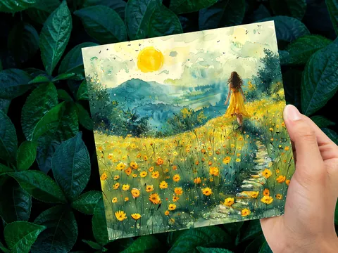 Summer Meadow Card - View 9
