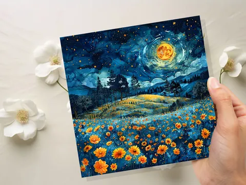 Summer Night Greeting Card - View 9