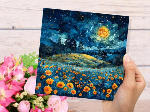 Summer Night Greeting Card - View 8
