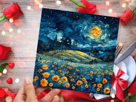 Summer Night Greeting Card - View 5