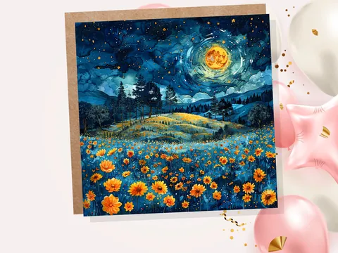Summer Night Greeting Card - View 2