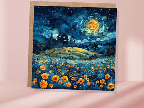 Summer Night Greeting Card - View 3