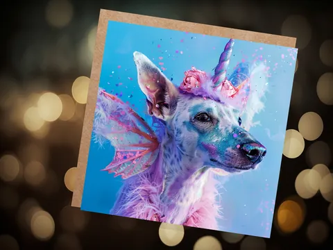 Dogicorn Birthday Card – Unicorn Dog - View 4