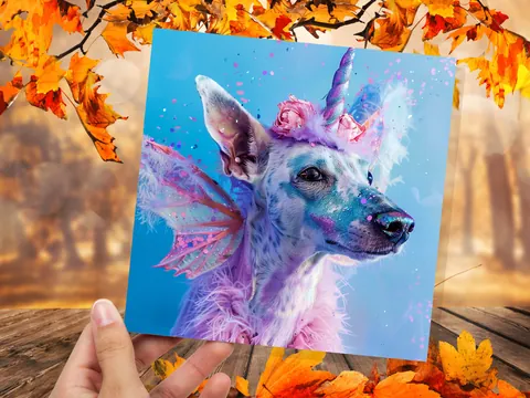 Dogicorn Birthday Card – Unicorn Dog - View 6