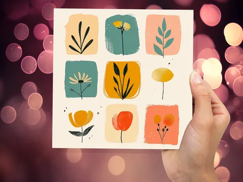 Mini Floral Illustrations Card - View 9