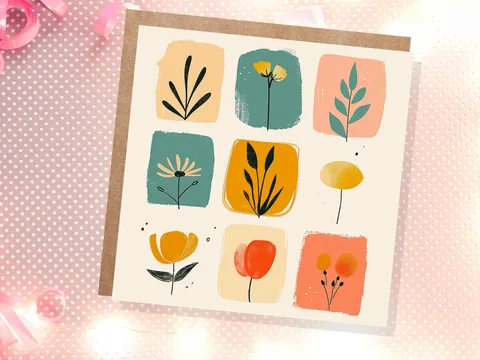 Mini Floral Illustrations Card - View 3