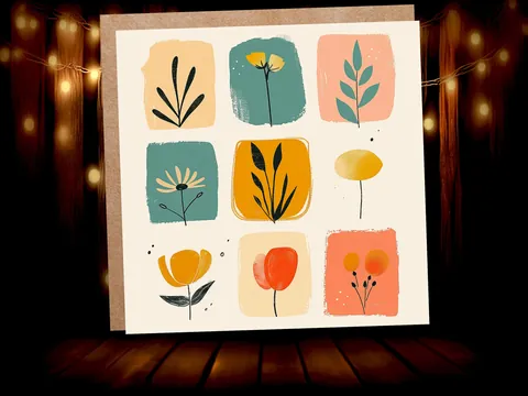 Mini Floral Illustrations Card - View 5