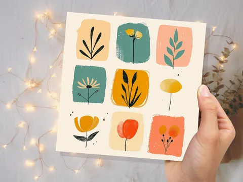 Mini Floral Illustrations Card - View 8