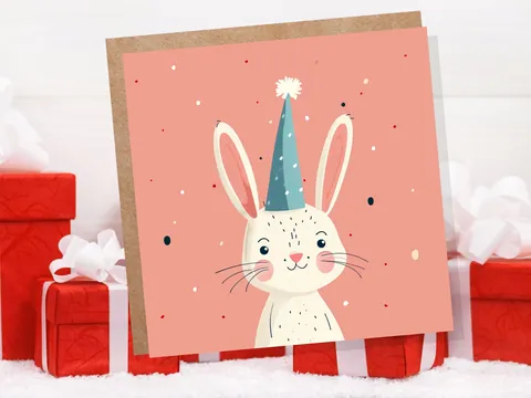White Rabbit Card - View 3