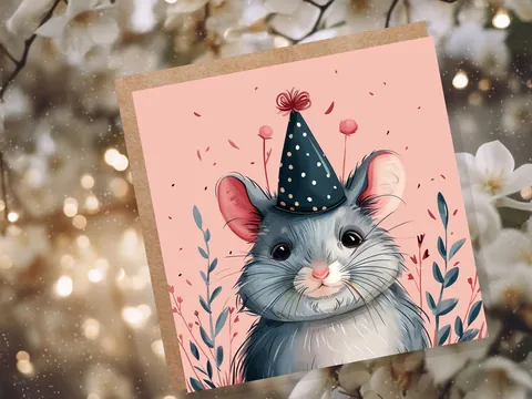 Cute Chinchilla Birthday Card - View 6