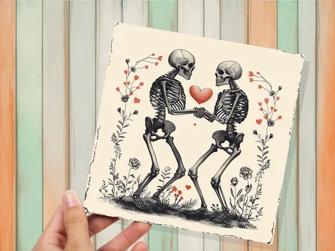 Gothic Anniversary Card – Til Death - View 5
