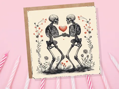 Gothic Anniversary Card – Til Death - View 3