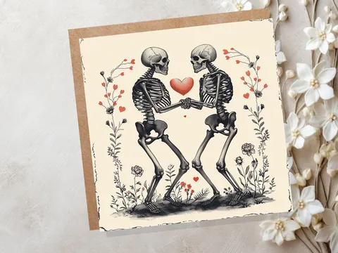 Gothic Anniversary Card – Til Death - View 2