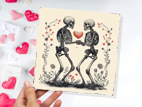 Gothic Anniversary Card – Til Death