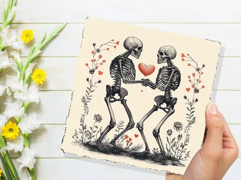 Gothic Anniversary Card – Til Death - View 8