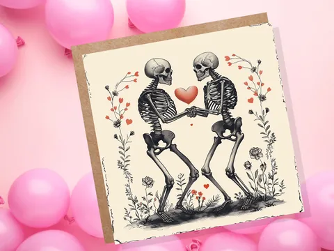 Gothic Anniversary Card – Til Death - View 4