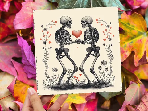 Gothic Anniversary Card – Til Death - View 6