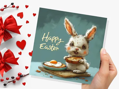 Funny Evil Easter Bunny Card - View 9