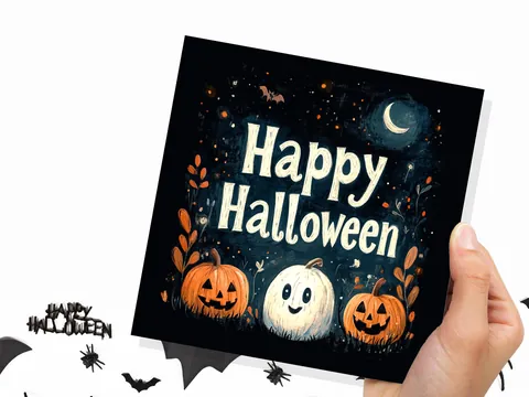 Happy Halloween Pumpkins Greeting Card - View 9