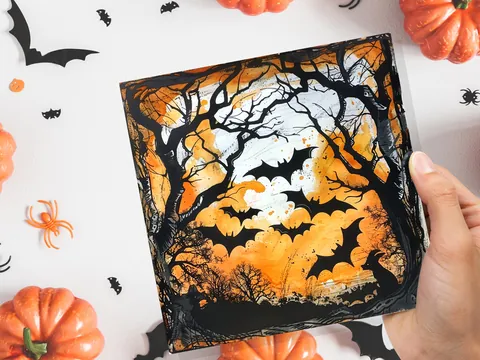 Bats Halloween Card - View 9