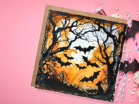 Bats Halloween Card - View 5