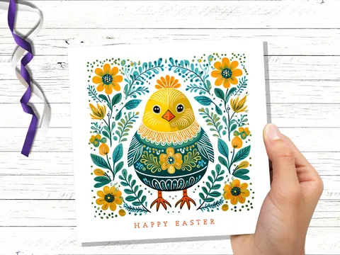 Happy Easter Chick Card - View 6
