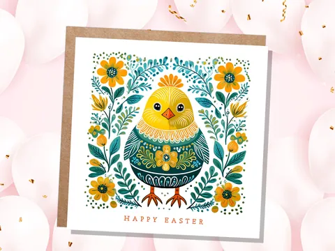 Happy Easter Chick Card - View 2